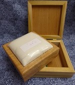  Box with padded lid 9 and a half inches square